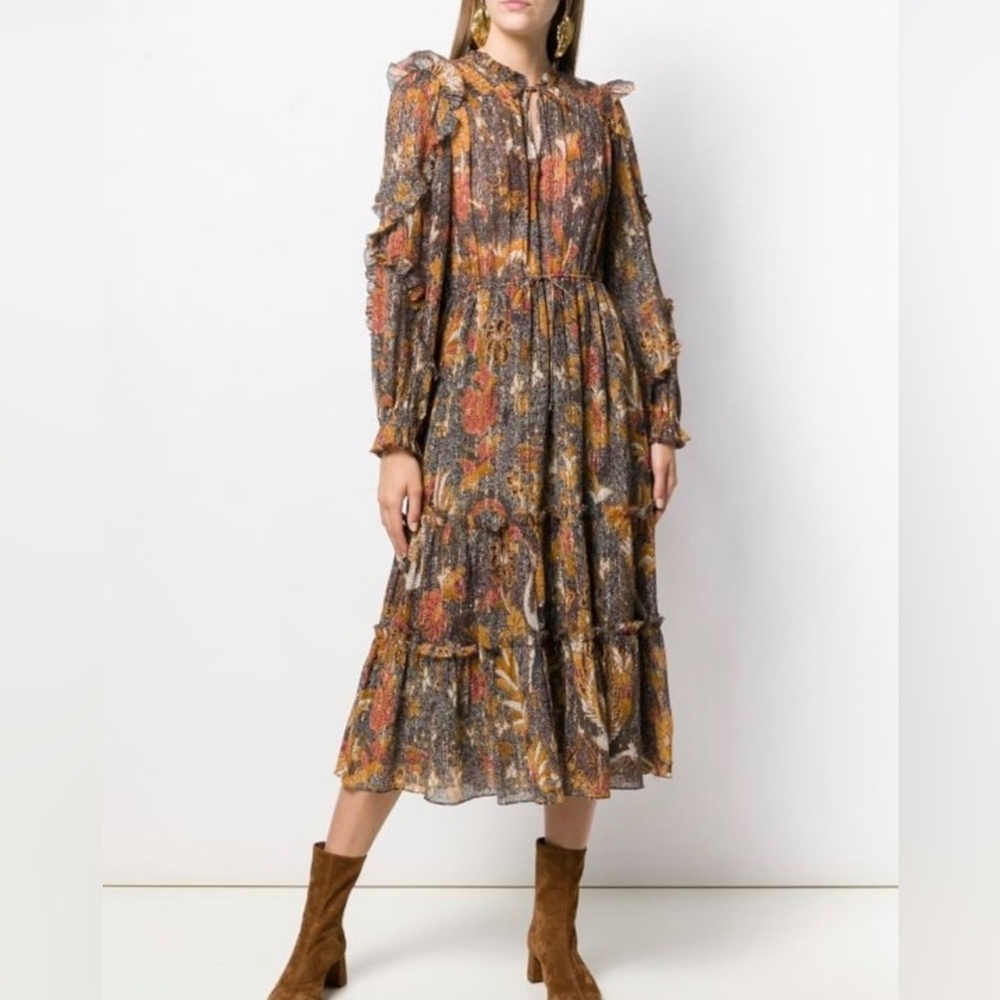 Ulla Johnson Paola Midi Dress Sz 8